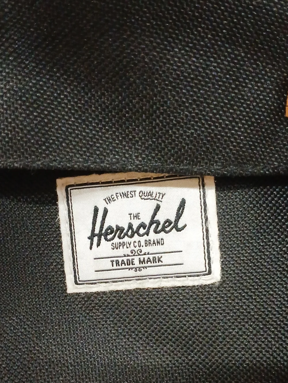 Herschel Supply Company Black Laptop Backpack with Brown Straps